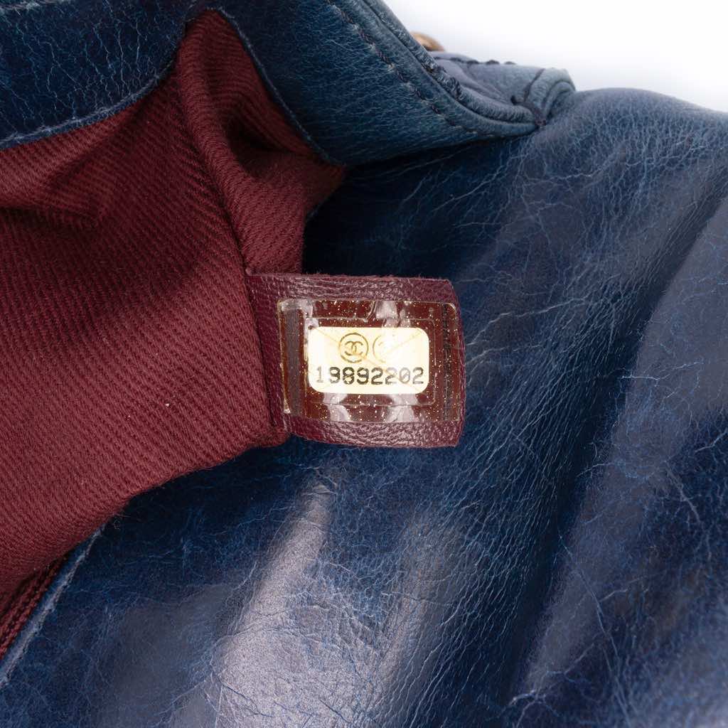 Chanel Small Glazed Calfskin Castle Rock Top Handle Flap - 5