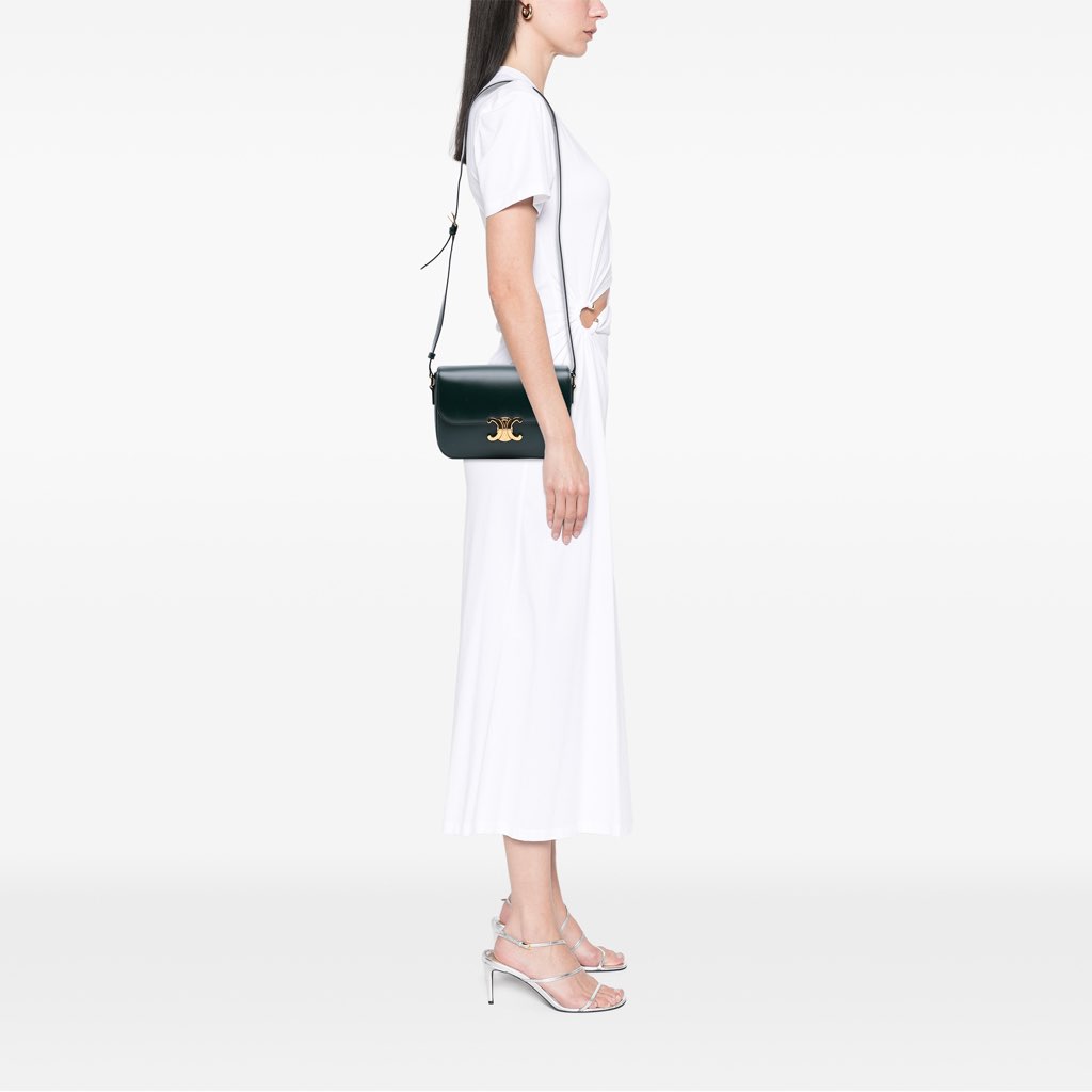 Celine Classique Shiny Calfskin Triomphe Crossbody - Detail 2