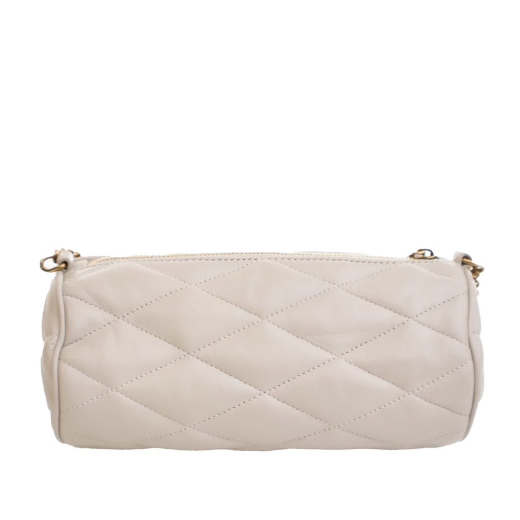 Saint Laurent Mini Quilted Lambskin Sade Tube Bag - 5