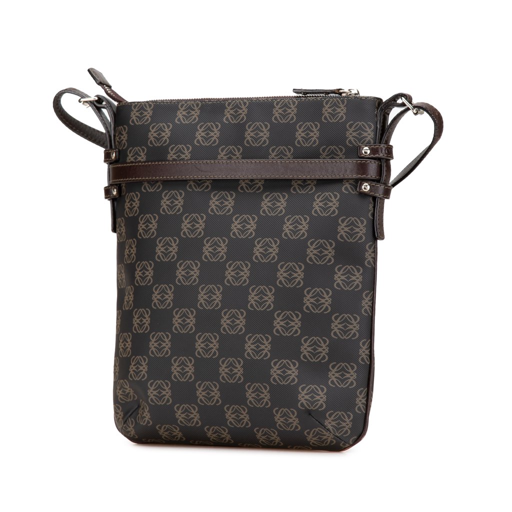 Loewe Anagram Coated Canvas Crossbody - Back view