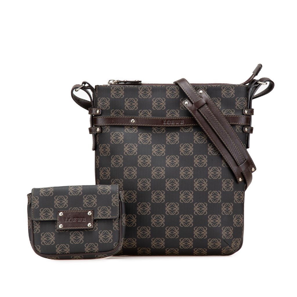 Loewe Anagram Coated Canvas Crossbody - Image 16