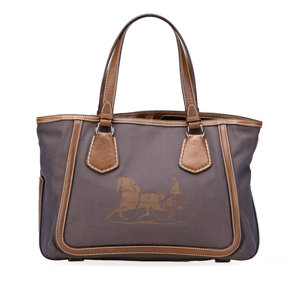 Celine Canvas Carriage Tote