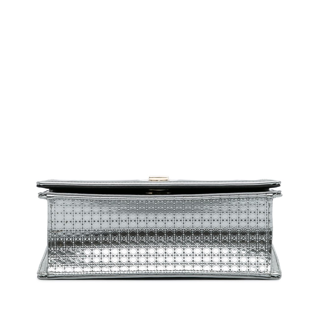 Dior Small Metallic Patent Microcannage Diorama Flap - 3