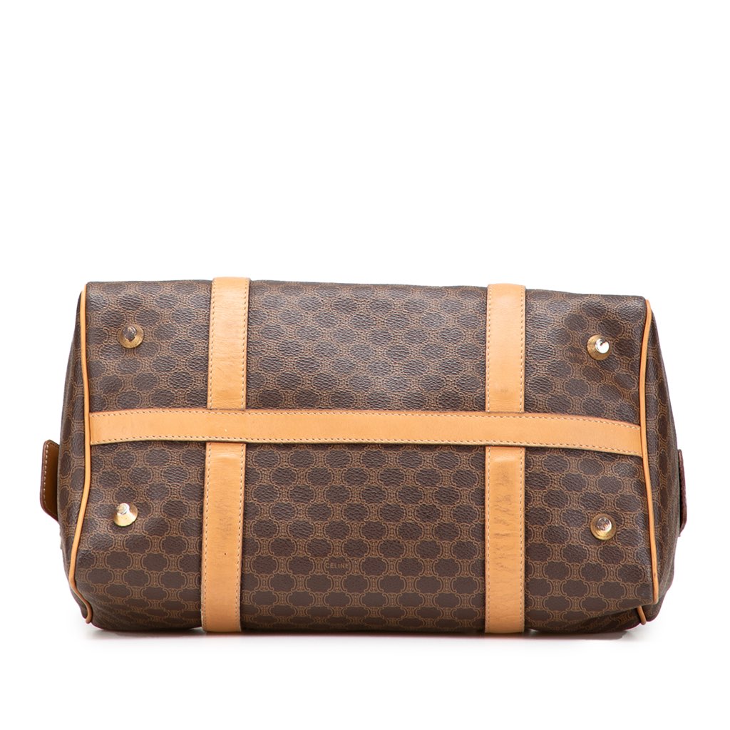 Celine Macadam Coated Canvas Boston Bag - 3