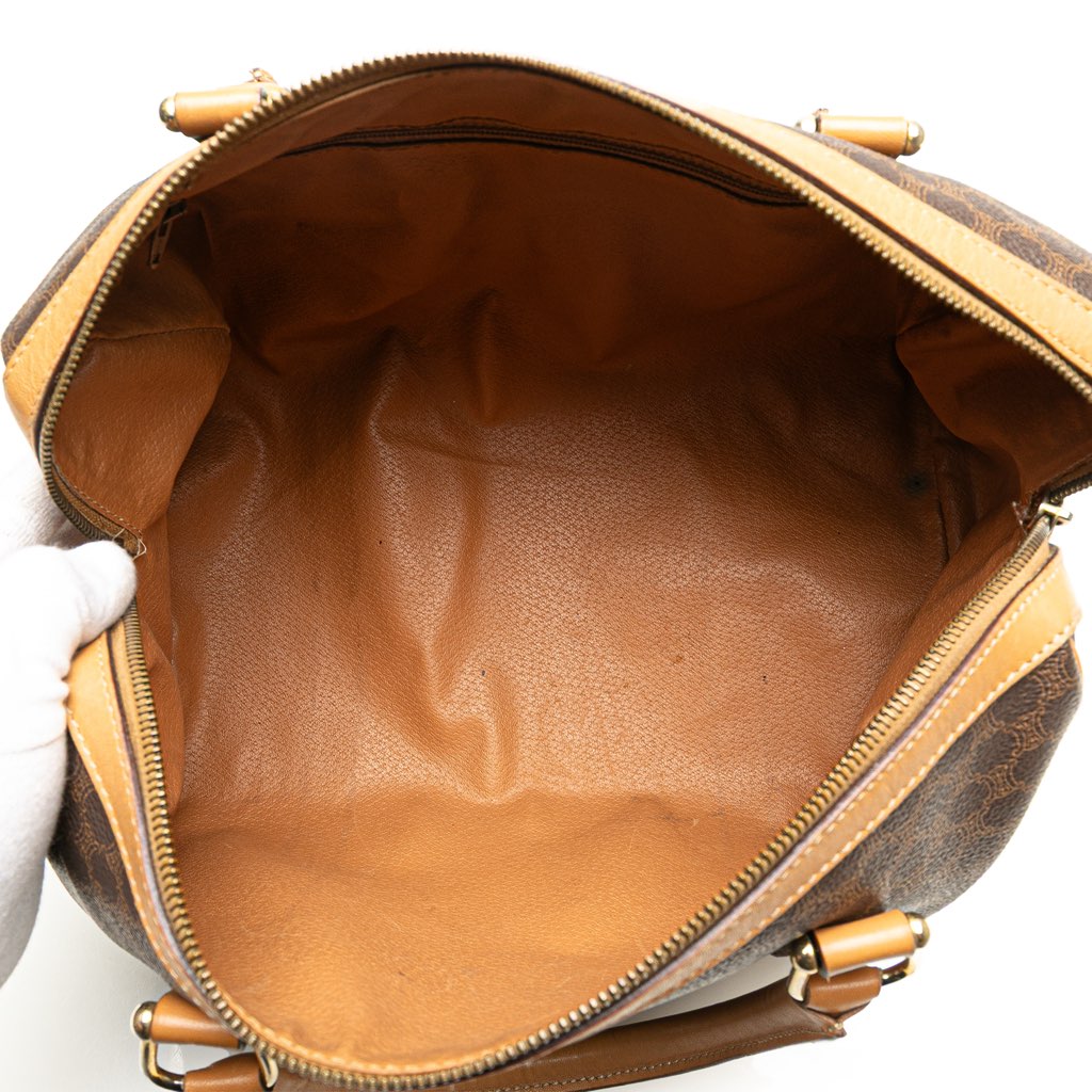 Celine Macadam Coated Canvas Boston Bag - 4