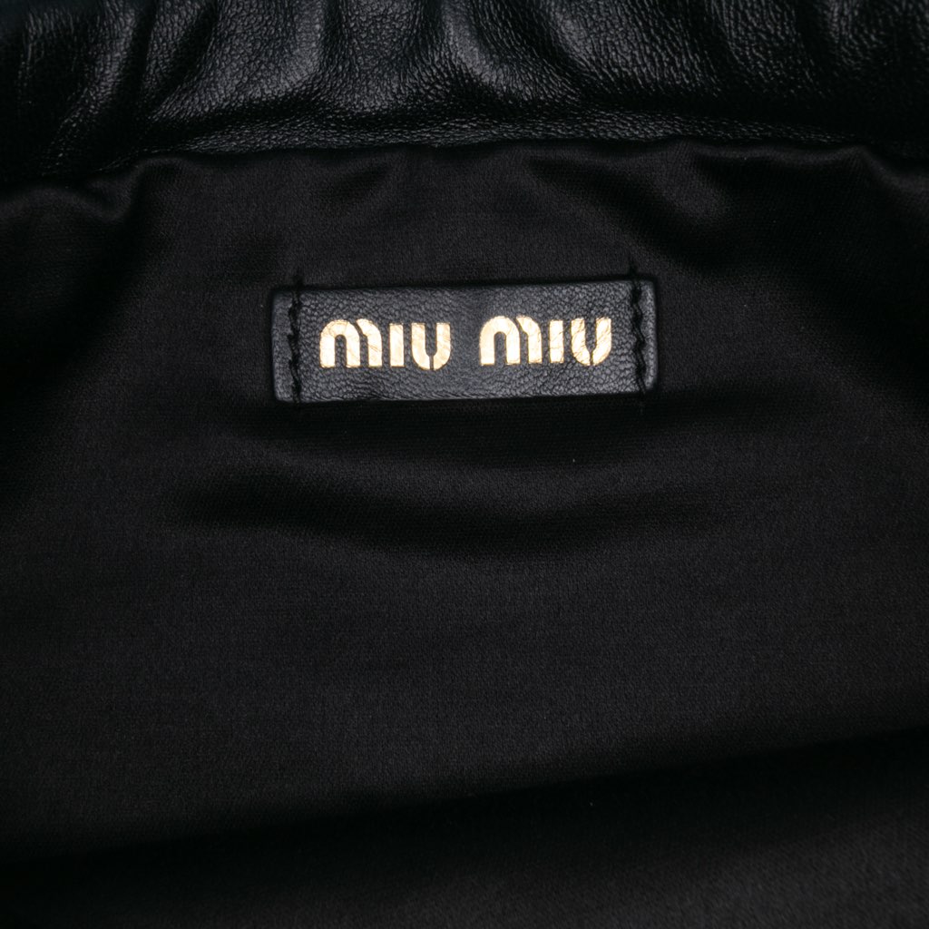 Miu Miu Nappa Macrame Bucket Bag - 5