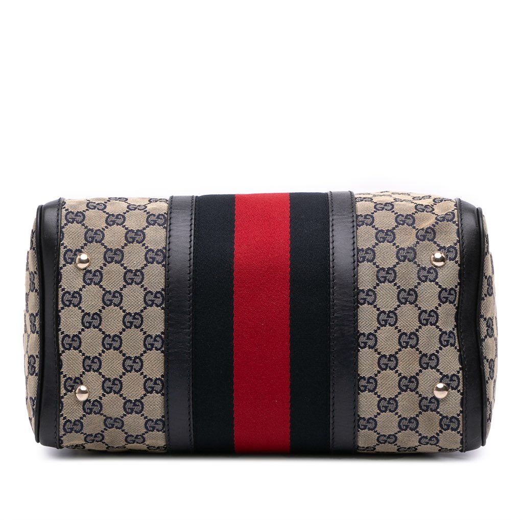 Gucci GG Canvas Web Joy Boston Bag - 3