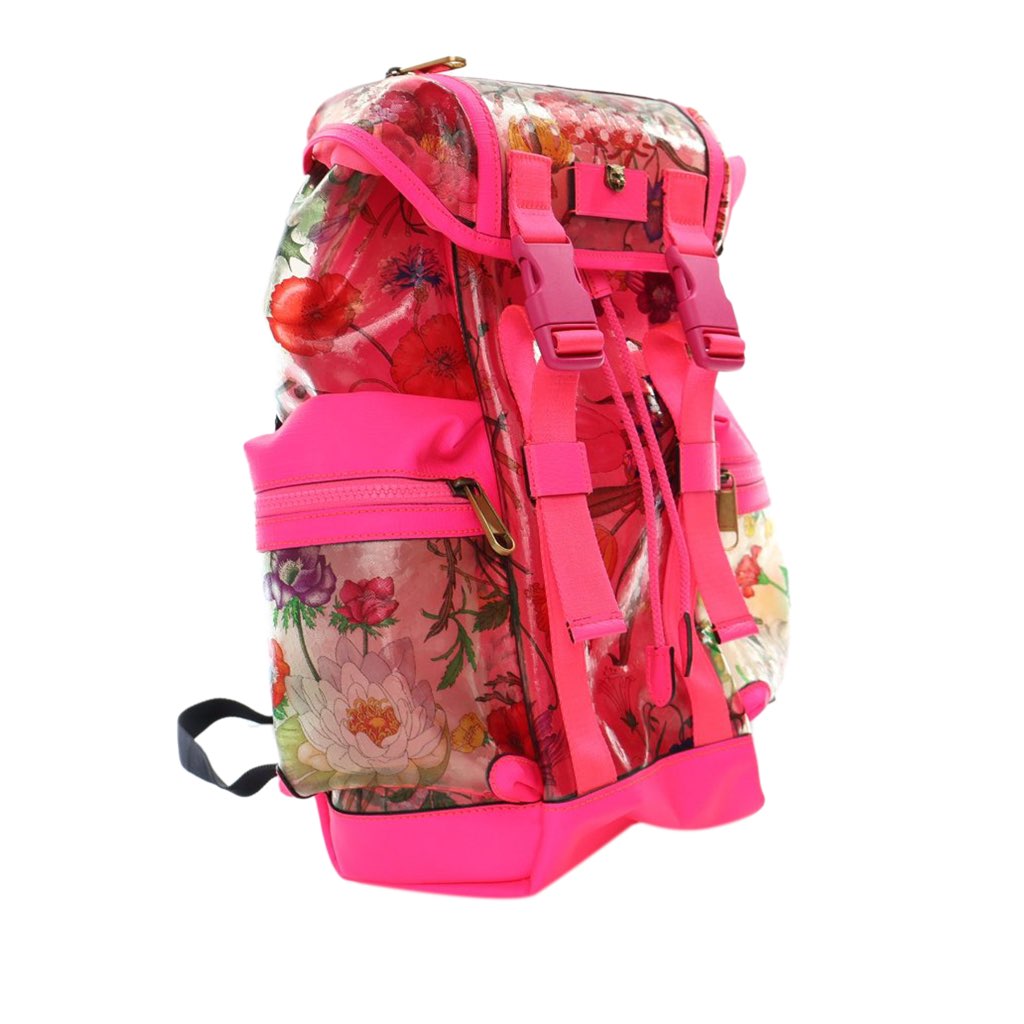 Gucci PVC Flora Techpack Backpack - 2