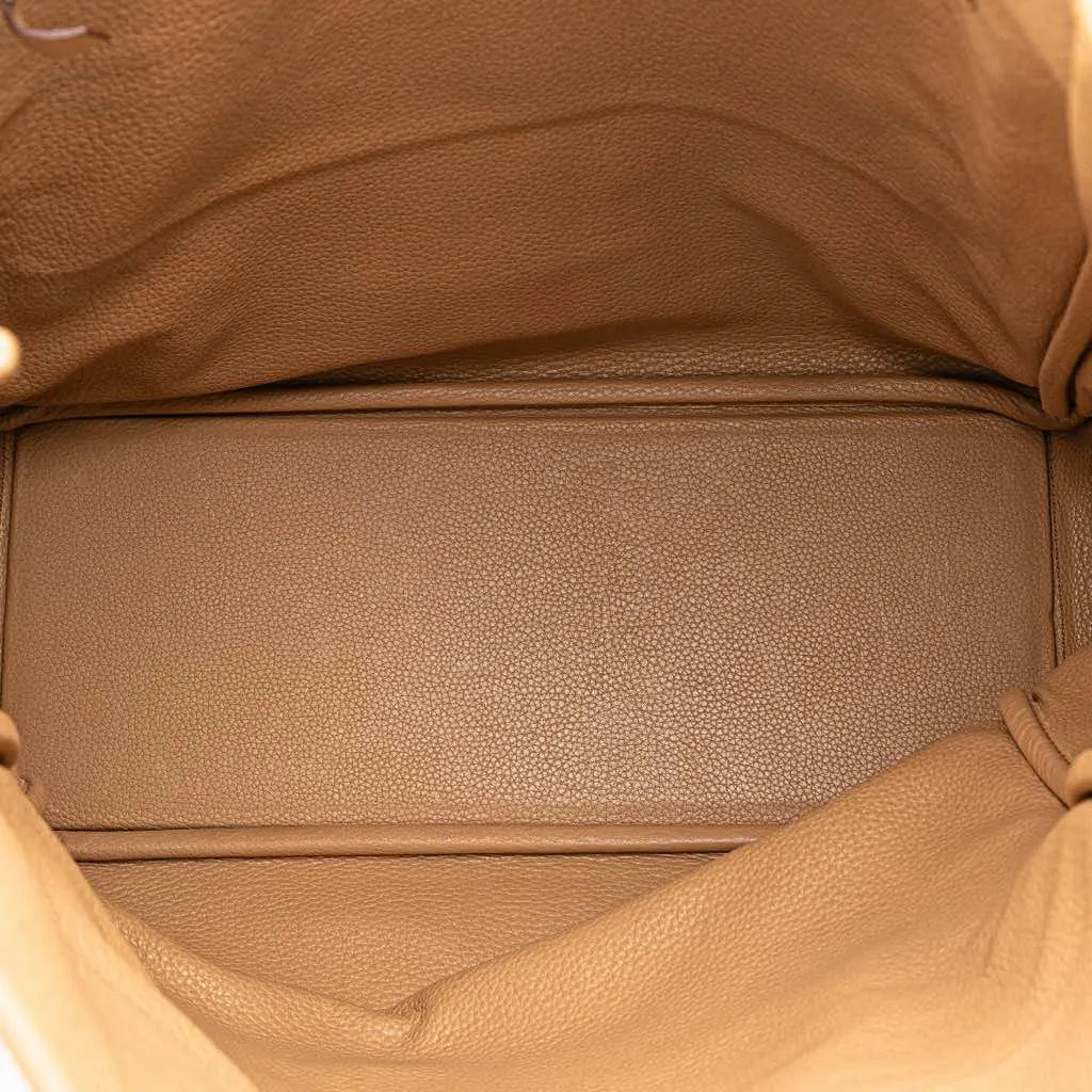 Hermès Clemence Victoria II Cabas 35 Brown Leather Good - Model View