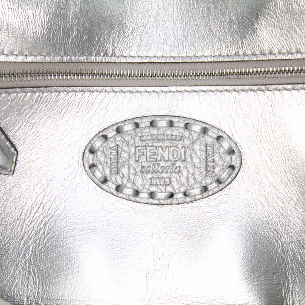 Fendi Leather Selleria Baguette Satchel - Side view