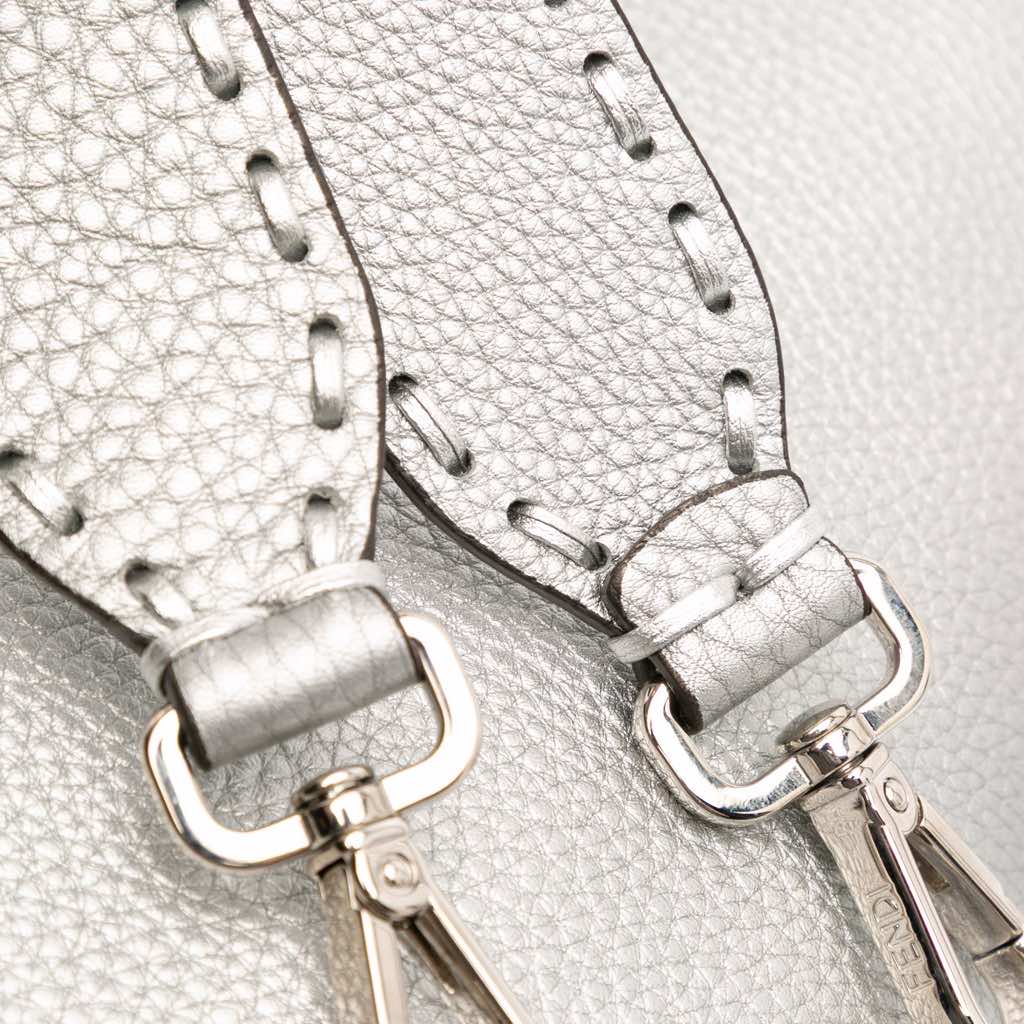 Fendi Leather Selleria Baguette Satchel - Image 10