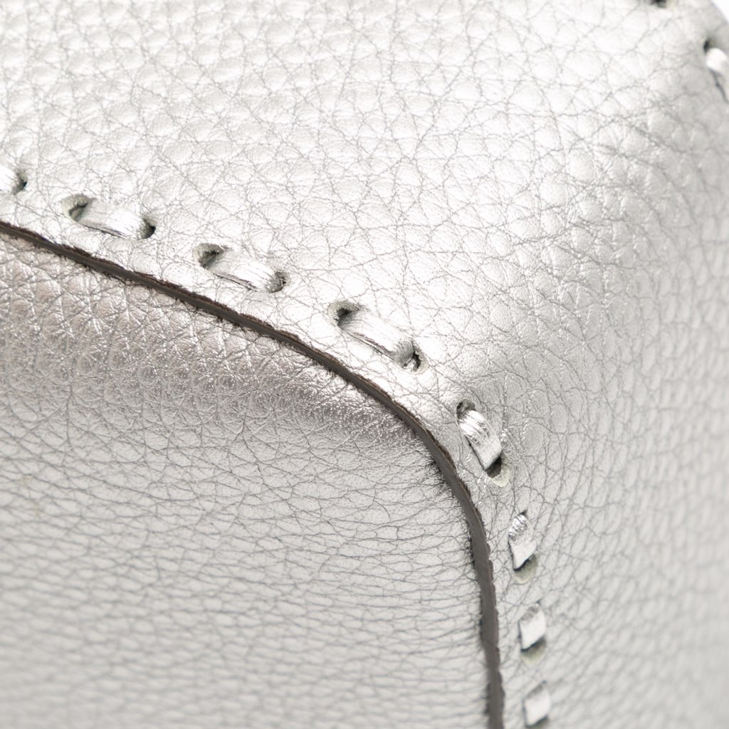 Fendi Leather Selleria Baguette Satchel - Image 12