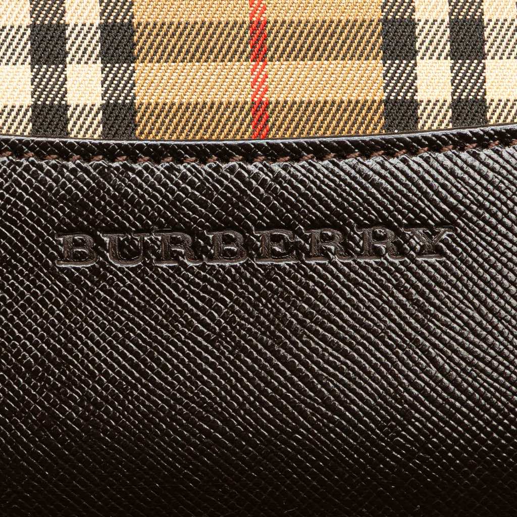 Burberry Haymarket Check Canvas Handbag - 5