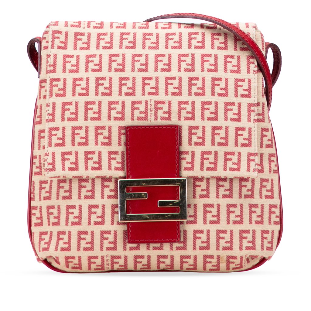 Fendi Zucchino Canvas Flap Crossbody