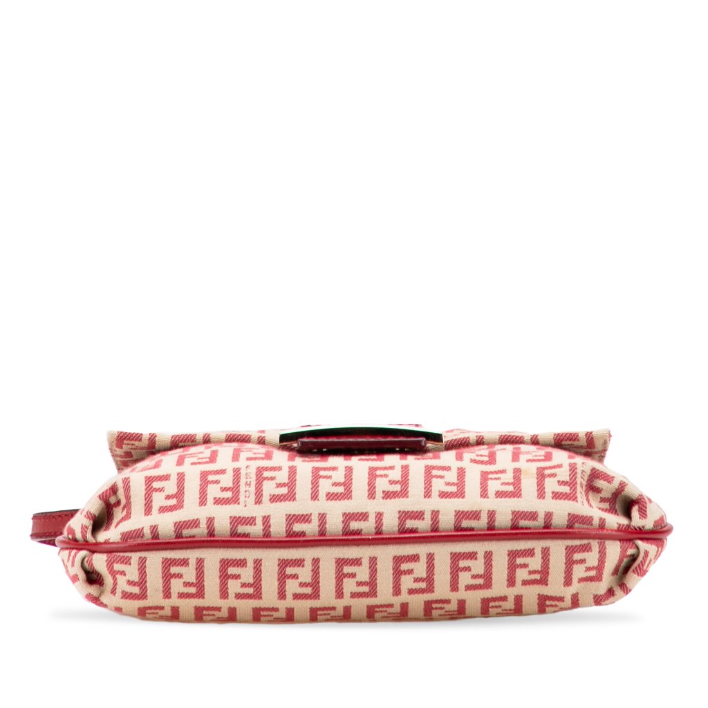 Fendi Zucchino Canvas Flap Crossbody - Image 6