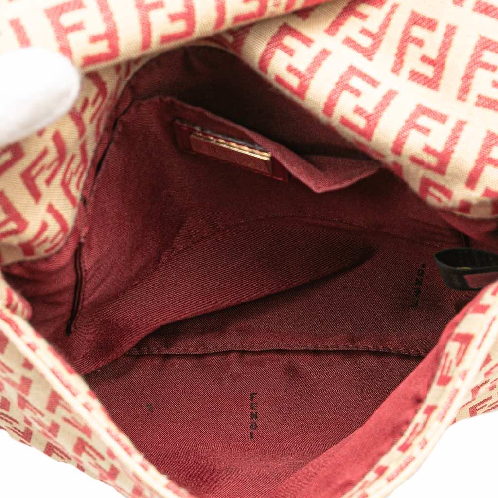 Fendi Zucchino Canvas Flap Crossbody - 4