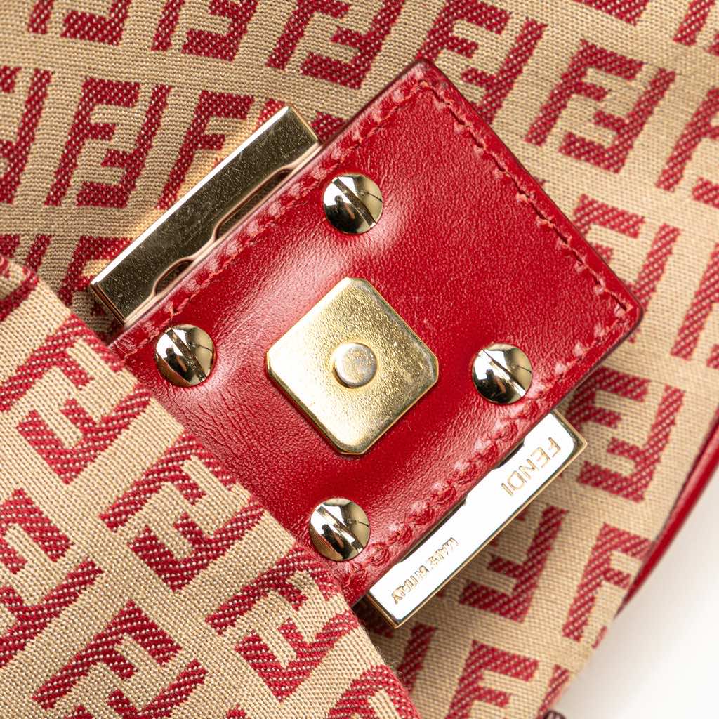 Fendi Zucchino Canvas Flap Crossbody - Image 10