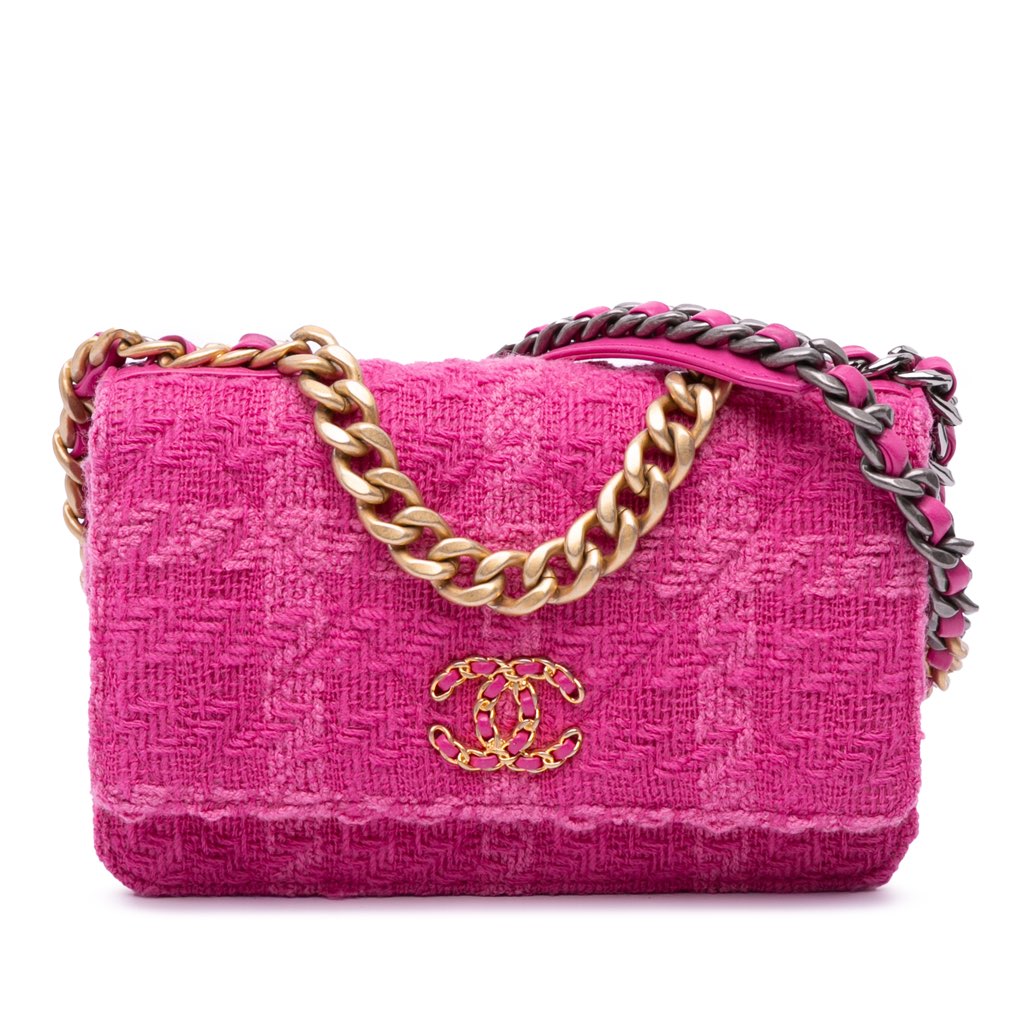 Chanel Tweed 19 Wallet On Chain