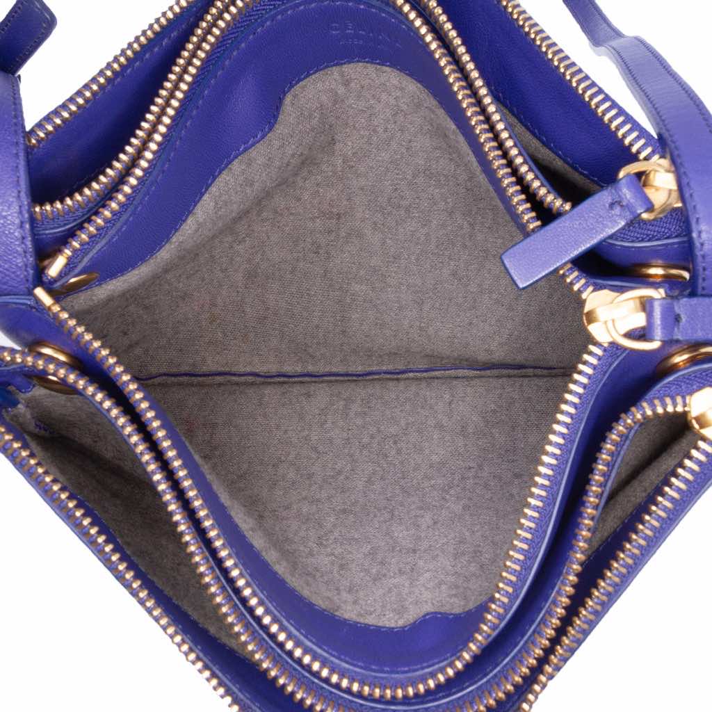 Celine Large Lambskin Trio Crossbody - 4