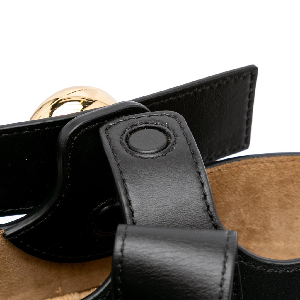 Loewe Mini Raffia Pebble Bucket Bag - Detail 1