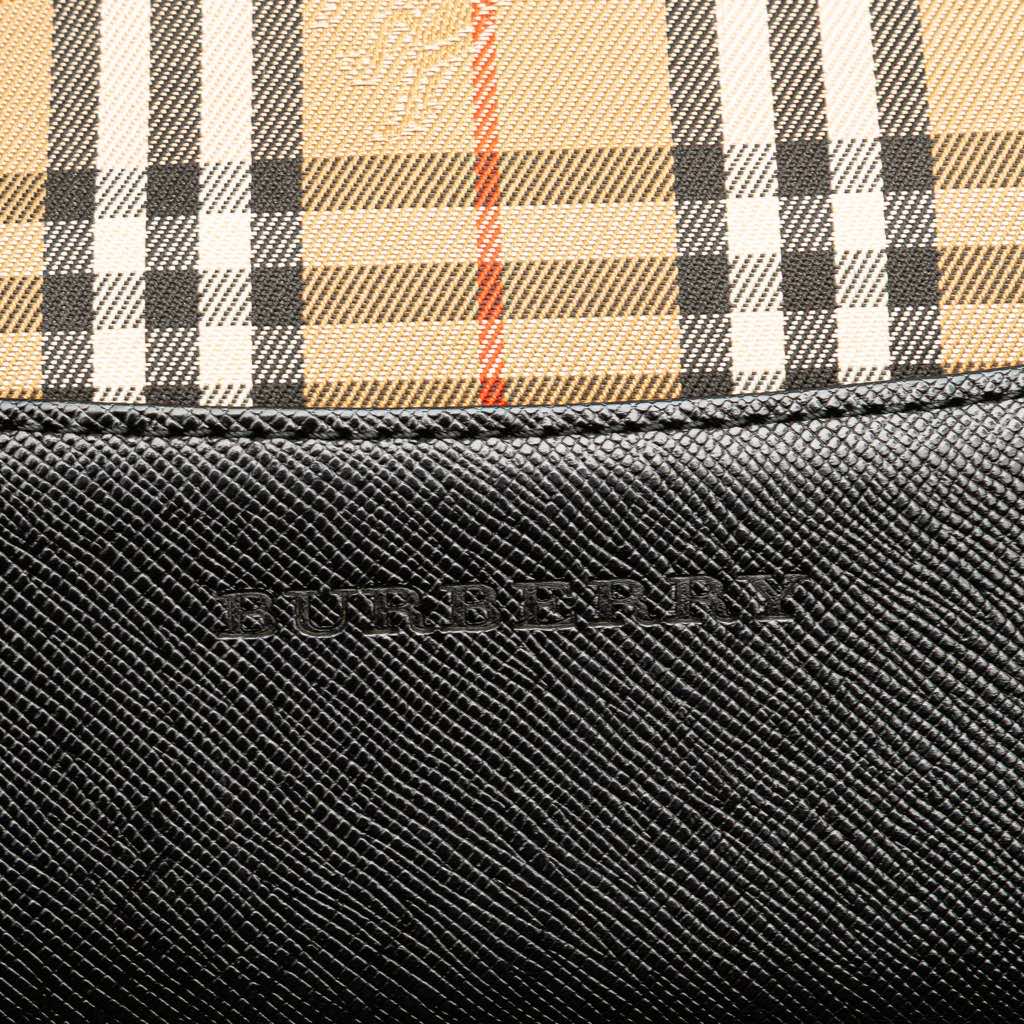 Burberry Haymarket Check Canvas Shoulder Bag - 5