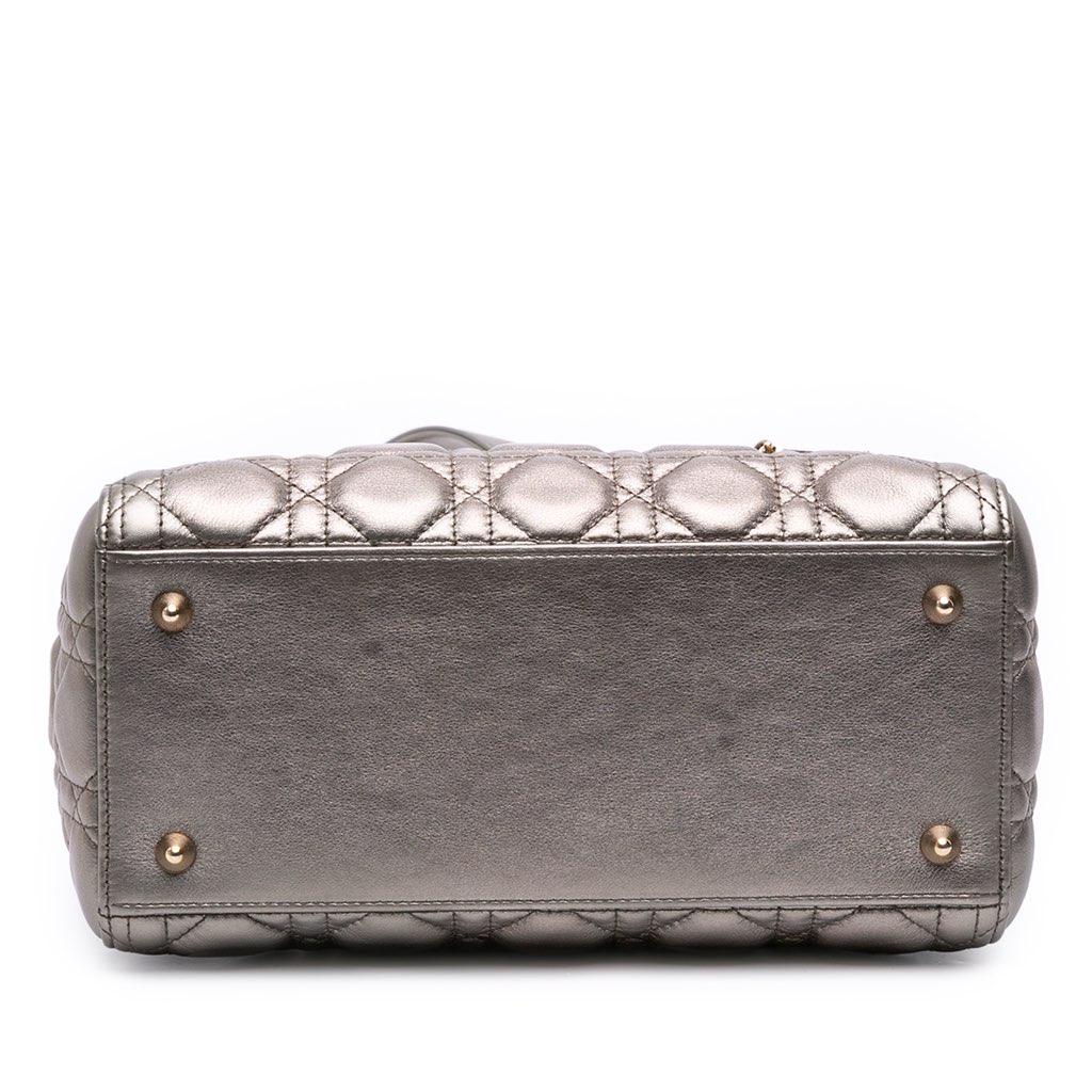 Dior Medium Lambskin Cannage Lady Dior - 3