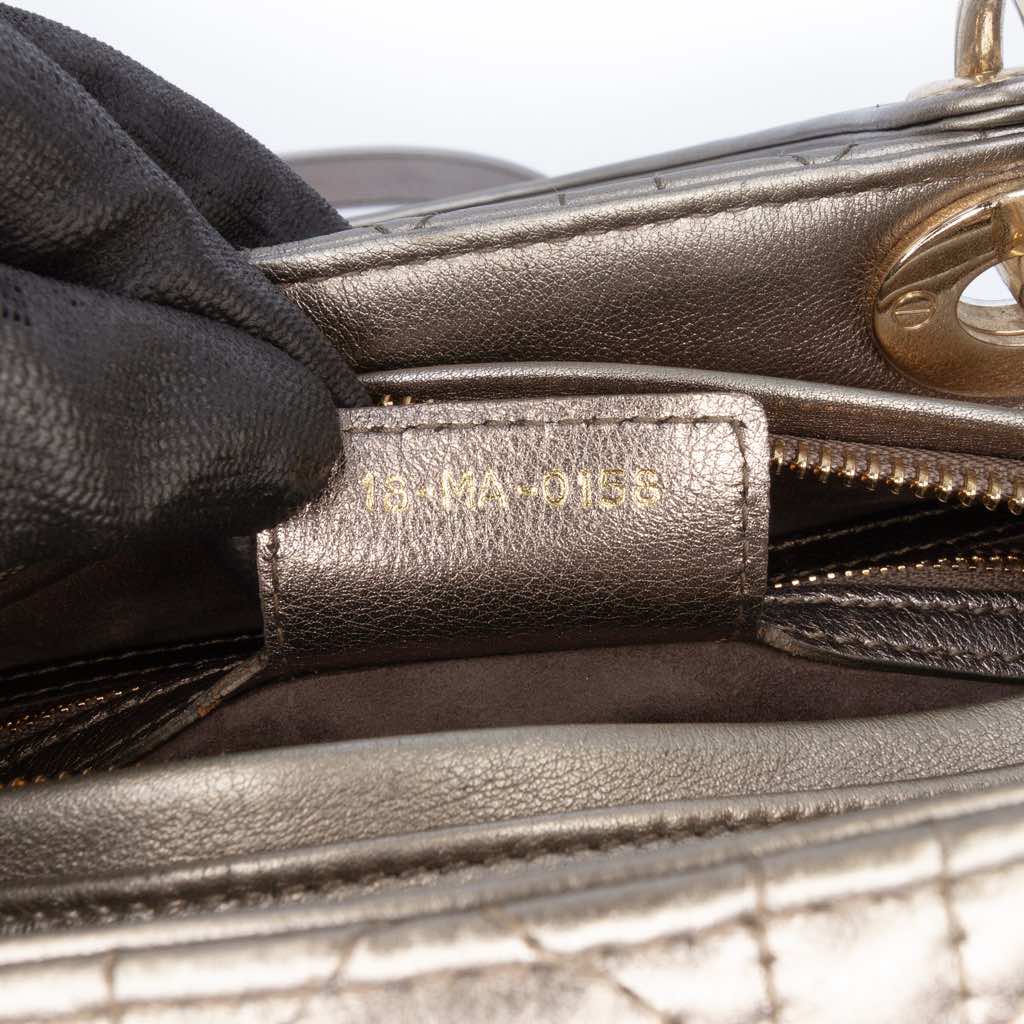 Dior Medium Lambskin Cannage Lady Dior - 5