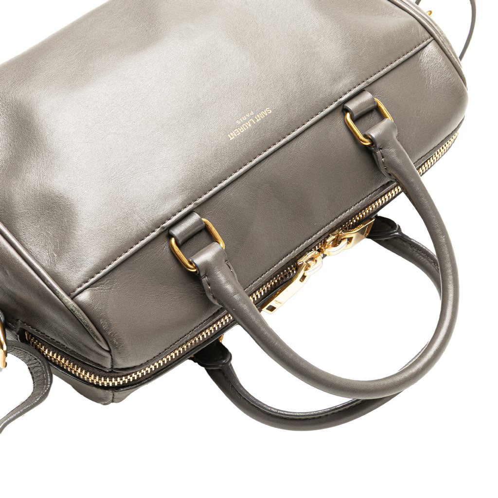 Saint Laurent Baby Leather Classic Duffle Satchel - Image 13