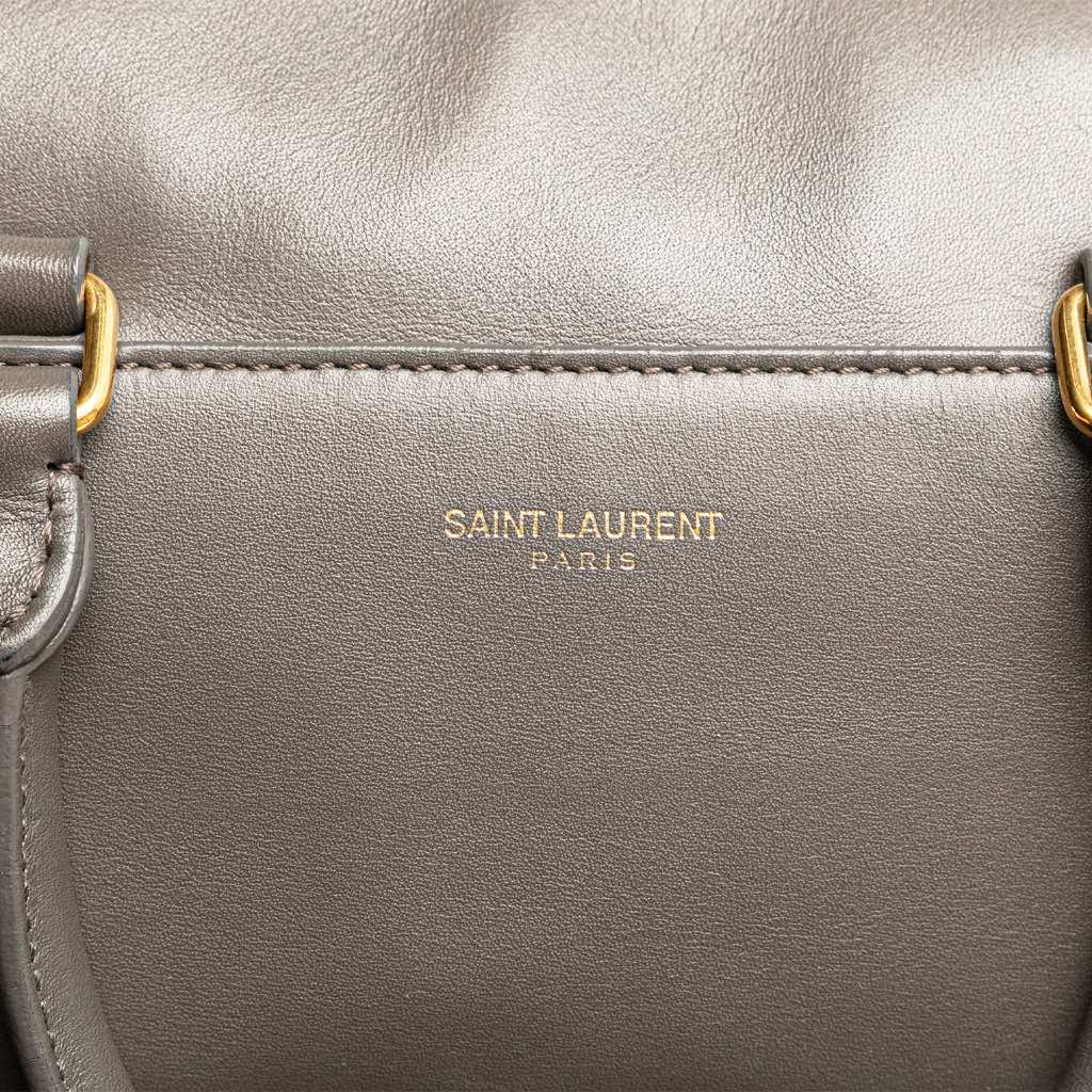 Saint Laurent Baby Leather Classic Duffle Satchel - Image 10