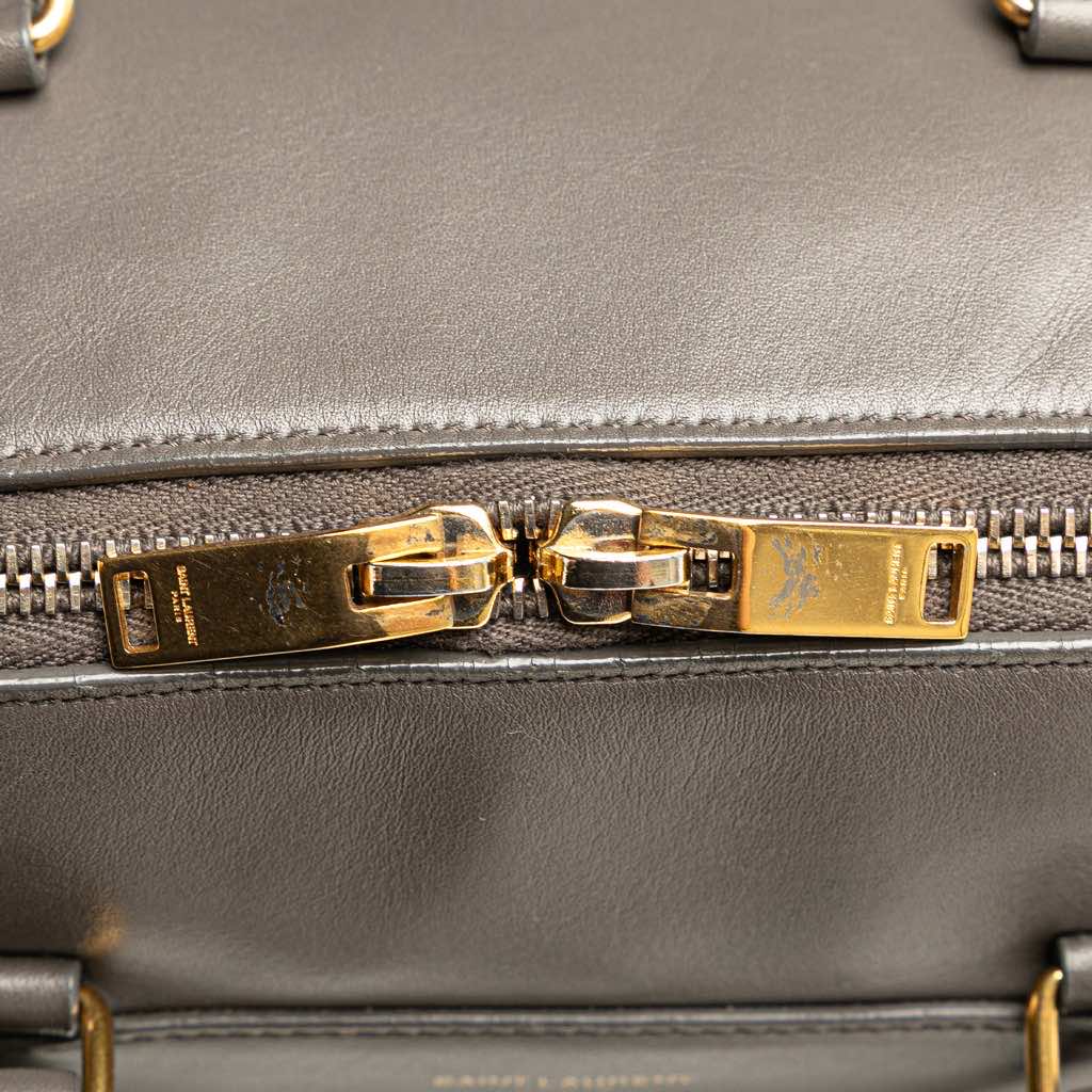 Saint Laurent Baby Leather Classic Duffle Satchel - Image 11