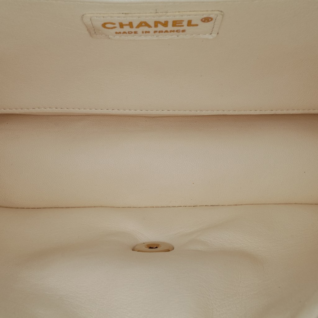 Chanel Medium Calfskin and Wool Knit Single Flap - 4