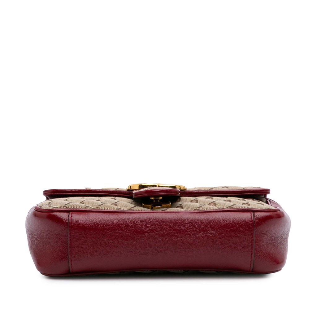 Gucci Mini GG Marmont Matelasse Canvas Flap Crossbody - 3
