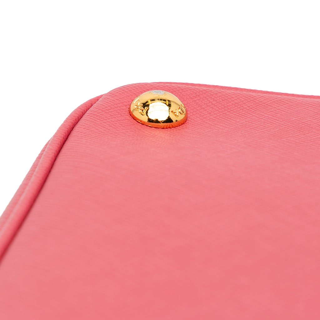 Prada Small Saffiano Lux Galleria Double Zip Satchel - Detail 2