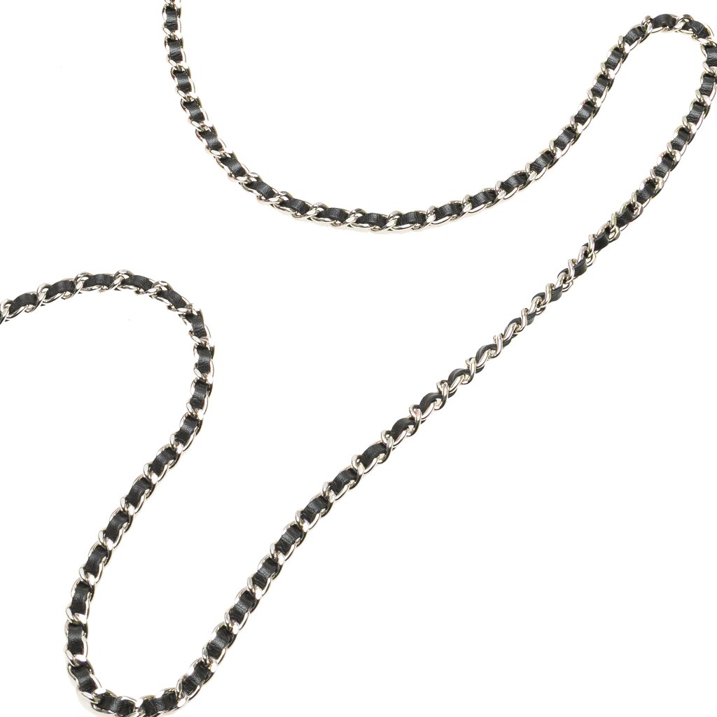 Chanel Bicolor Patent Double Zip Wallet on Chain - Image 15