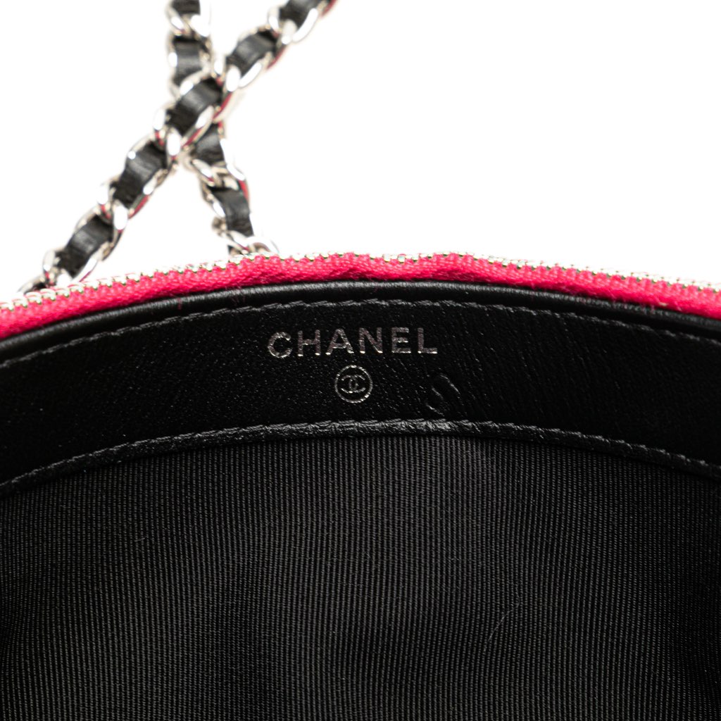 Chanel Bicolor Patent Double Zip Wallet on Chain - Detail 2