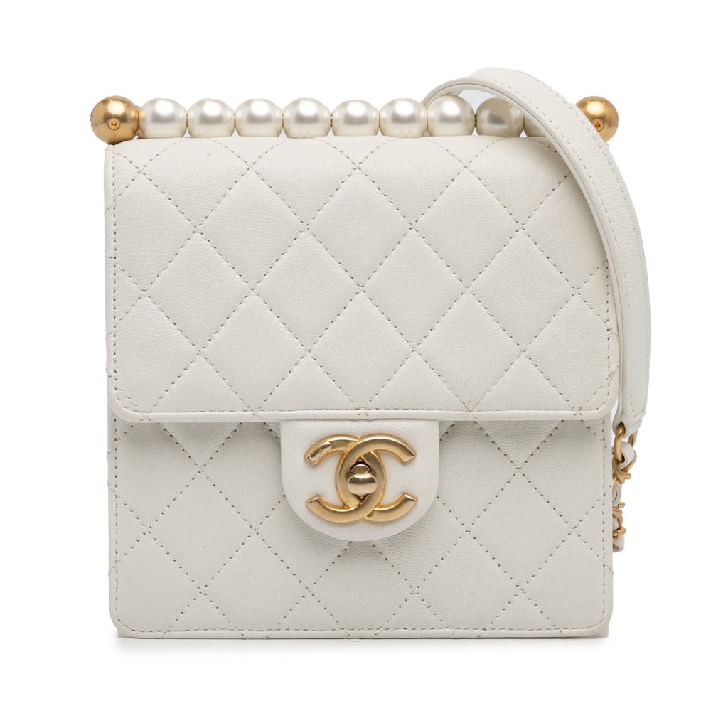 Chanel Small Lambskin Chic Pearls Flap