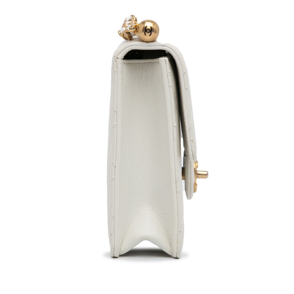 Chanel Small Lambskin Chic Pearls Flap - 3