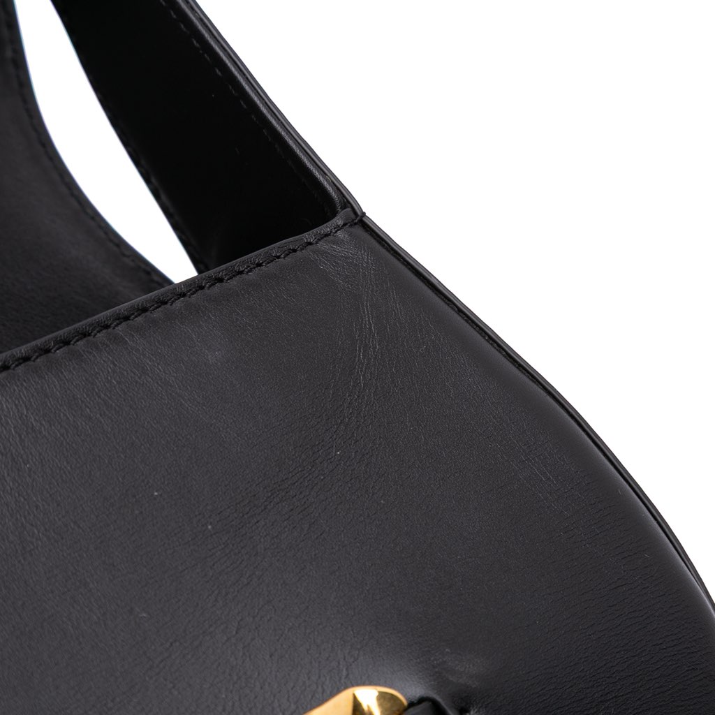 Valentino Medium Leather Vlogo Chain Shoulder Bag - Side view