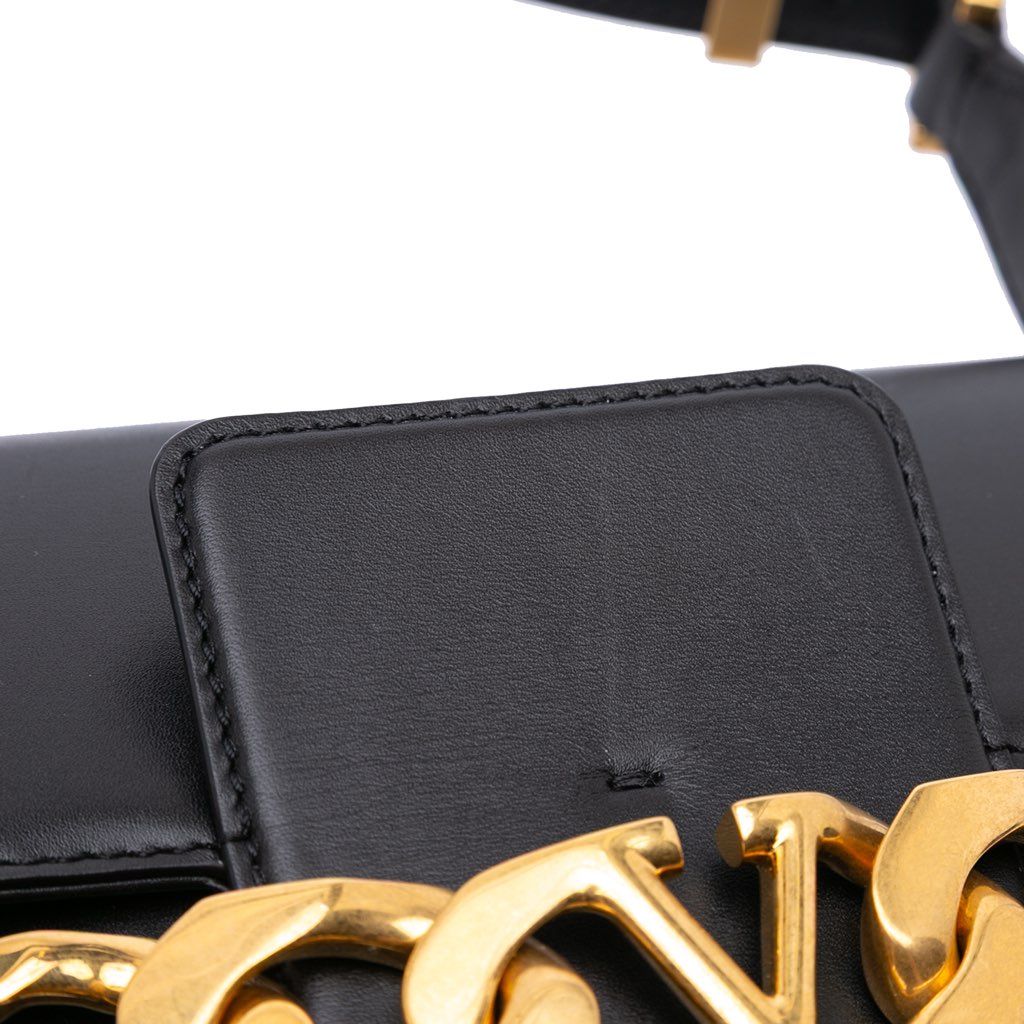 Valentino Medium Leather Vlogo Chain Shoulder Bag - Detail 2