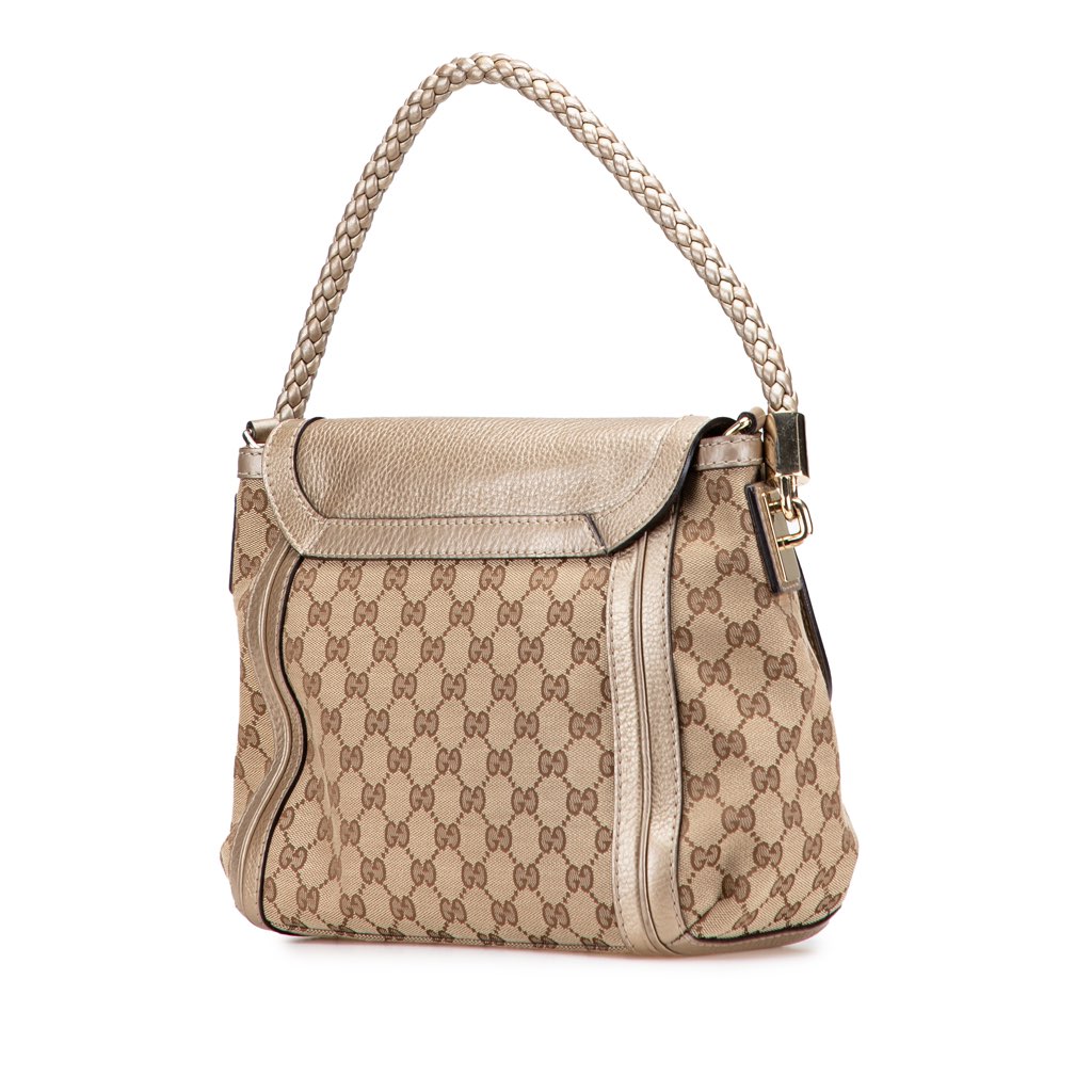 Gucci GG Canvas Bella Flap Satchel - 2