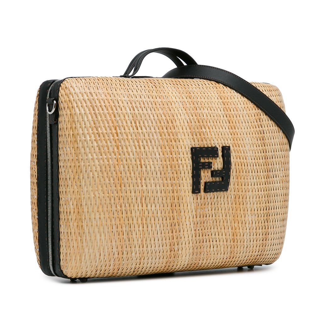 Fendi Rattan Travel Bag - 2