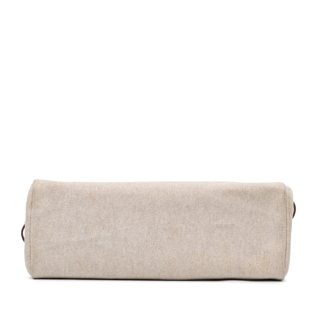 Hermès Herbag Cabas MM Brown Canvas Good - Inside View