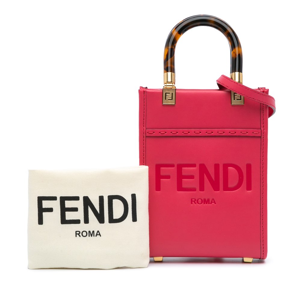 Fendi Mini Sunshine Shopper Tote - Image 12