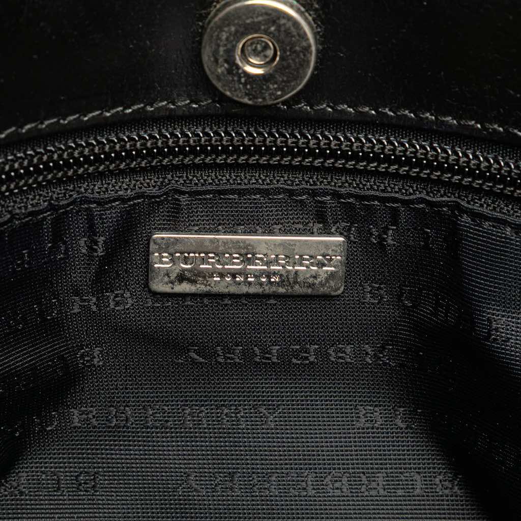 Burberry House Check Coated Canvas Tote - Side view