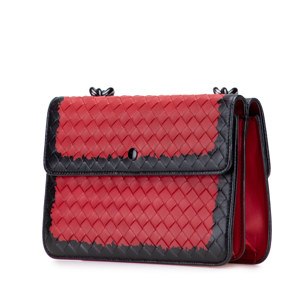 Bottega Veneta Nappa Intrecciato Glass Shoulder Bag - Back view