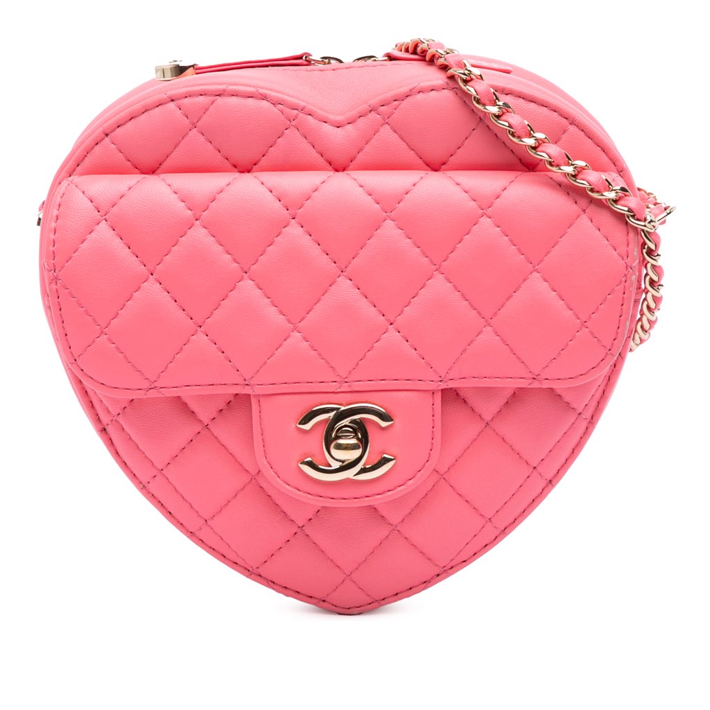 Chanel Lambskin CC in Love Heart Crossbody