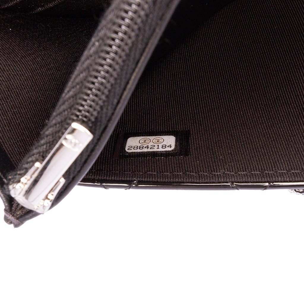 Chanel CC Bicolor Quilted Patent Wallet on Chain - 5