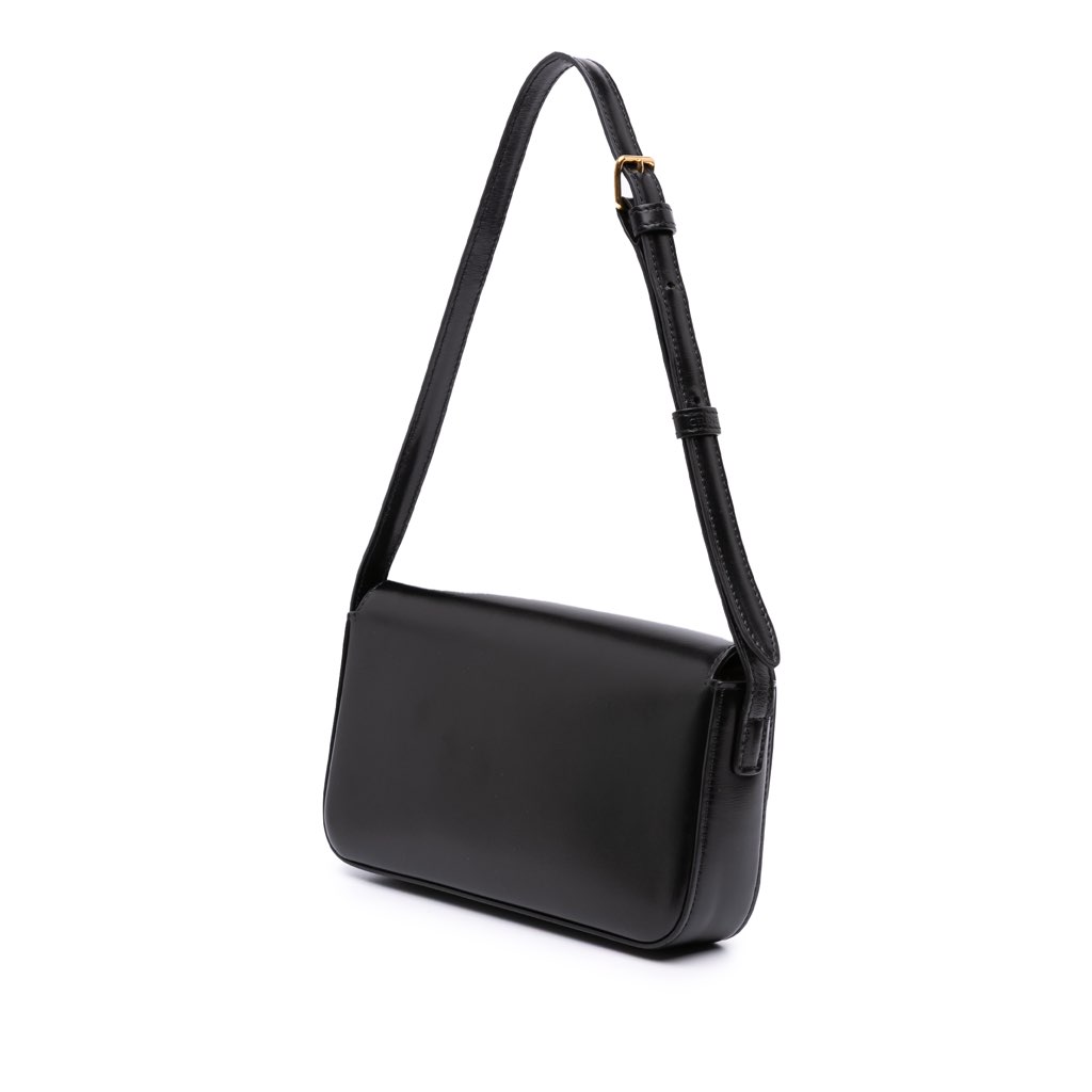 Celine Shiny Calfskin Claude Shoulder Bag - Back view