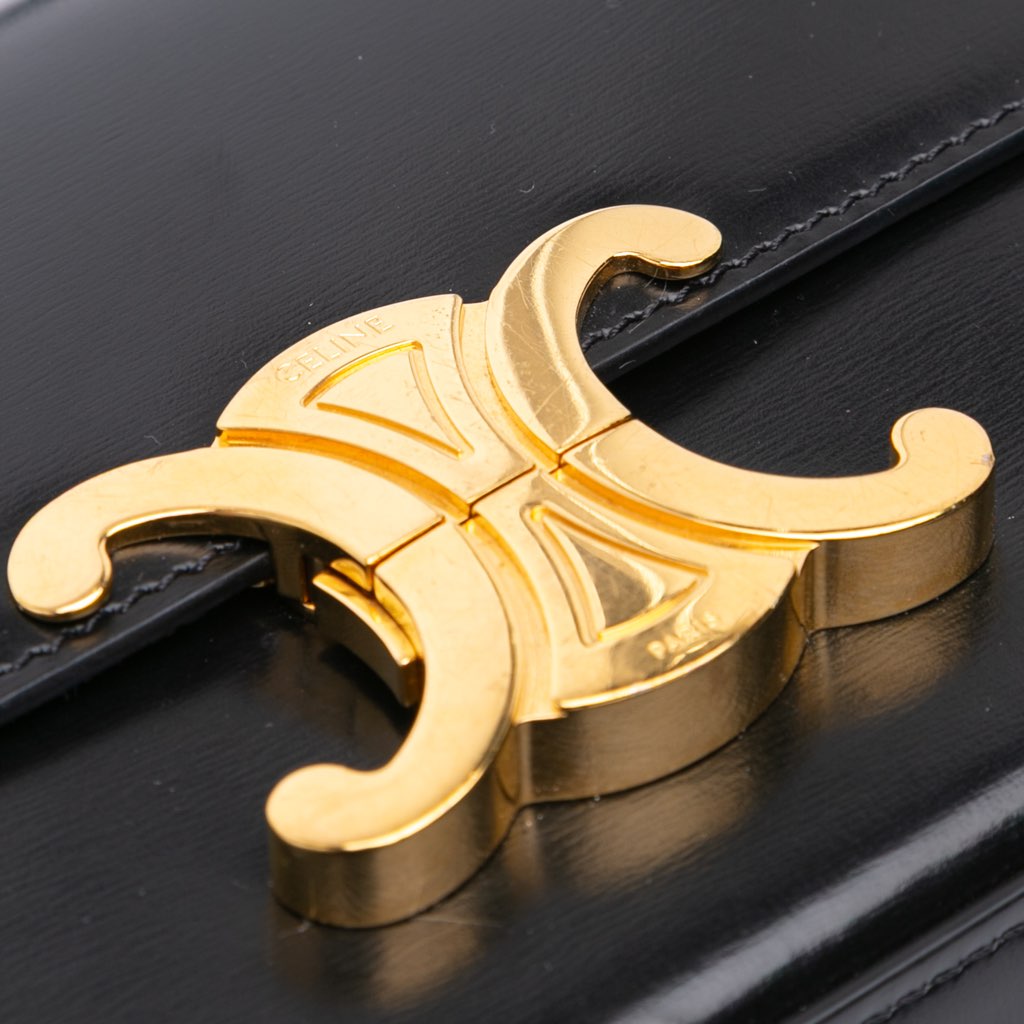 Celine Shiny Calfskin Claude Shoulder Bag - Detail 1