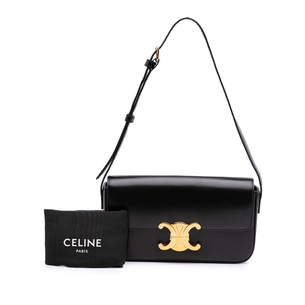 Celine Shiny Calfskin Claude Shoulder Bag - Image 10